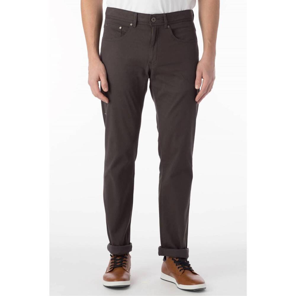 NEW BALLIN perma color pima twill 5-pocket pants in pavement